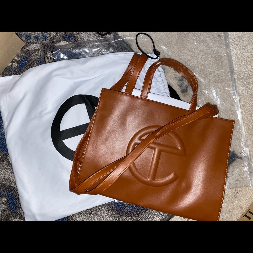MEDIUM BROWN TELFAR FOR SALE !!